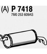 FENNO STEEL - P7418 - Глушитель VW SHARAN 1.9TDI 95-